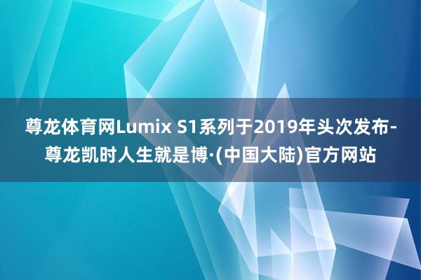 尊龙体育网Lumix S1系列于2019年头次发布-尊龙凯时人生就是博·(中国大陆)官方网站