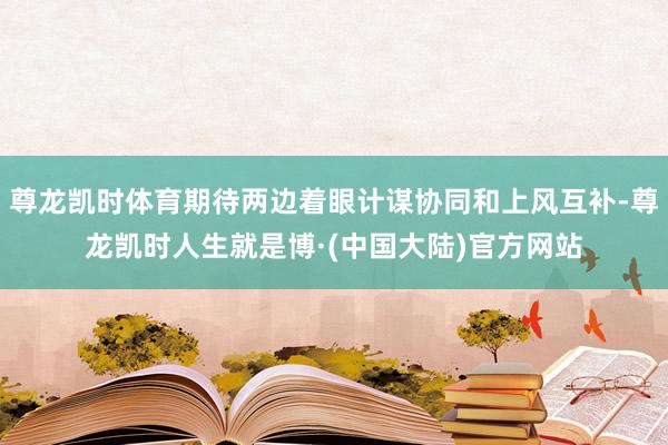 尊龙凯时体育期待两边着眼计谋协同和上风互补-尊龙凯时人生就是博·(中国大陆)官方网站